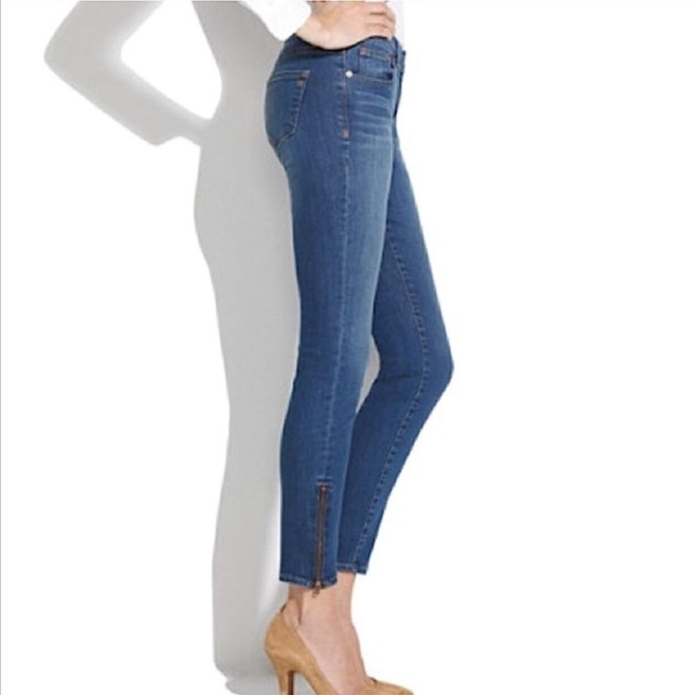 Madewell skinny jeans ankle zippers